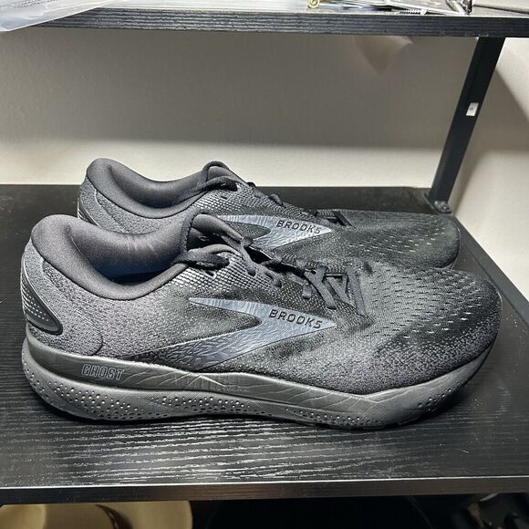Brooks Other - Brooks Mens Ghost 16 1104181D020 Black Running Shoes Sneakers Size 15 D